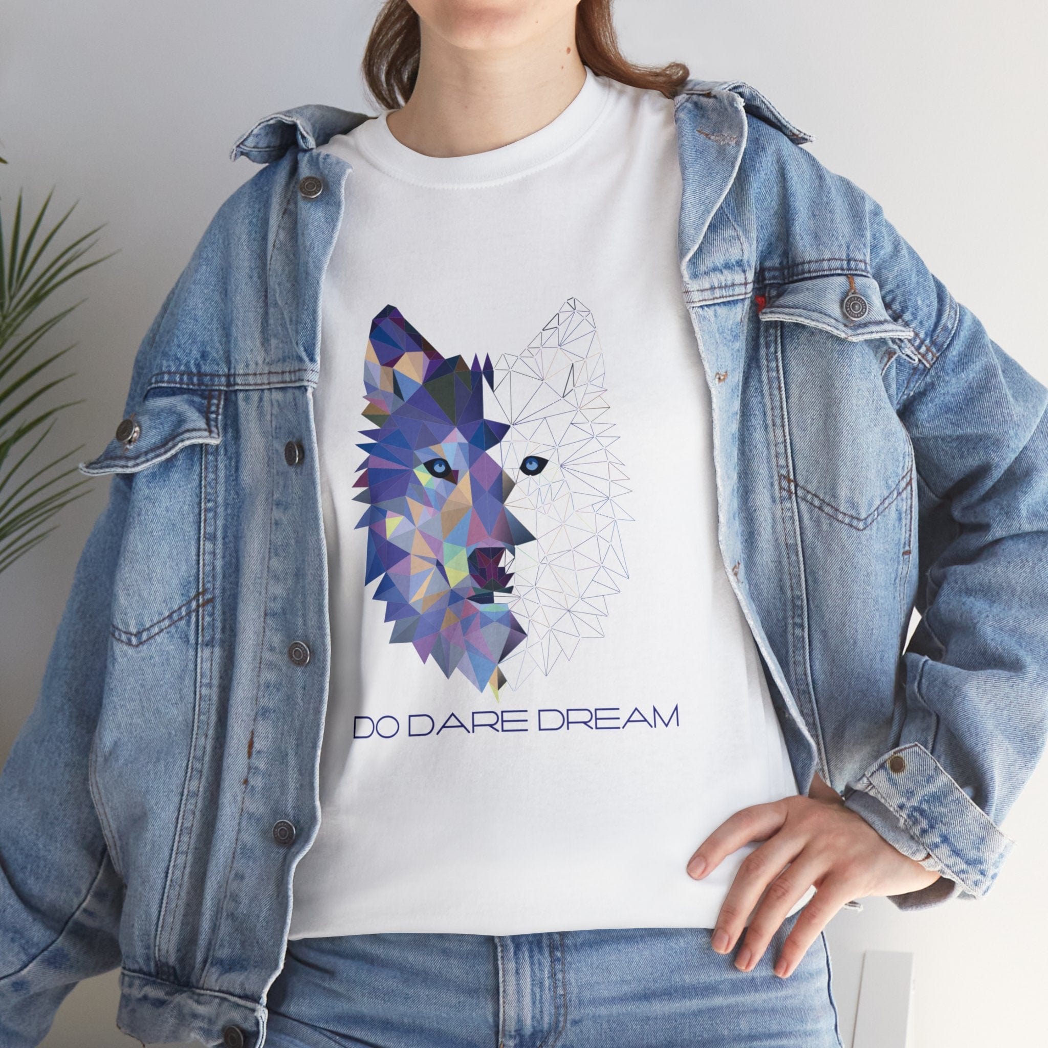 Printify T-Shirt White / S Dare to Dream: Wolf-Inspired T-Shirt for Fearless Fashion Enthusiasts