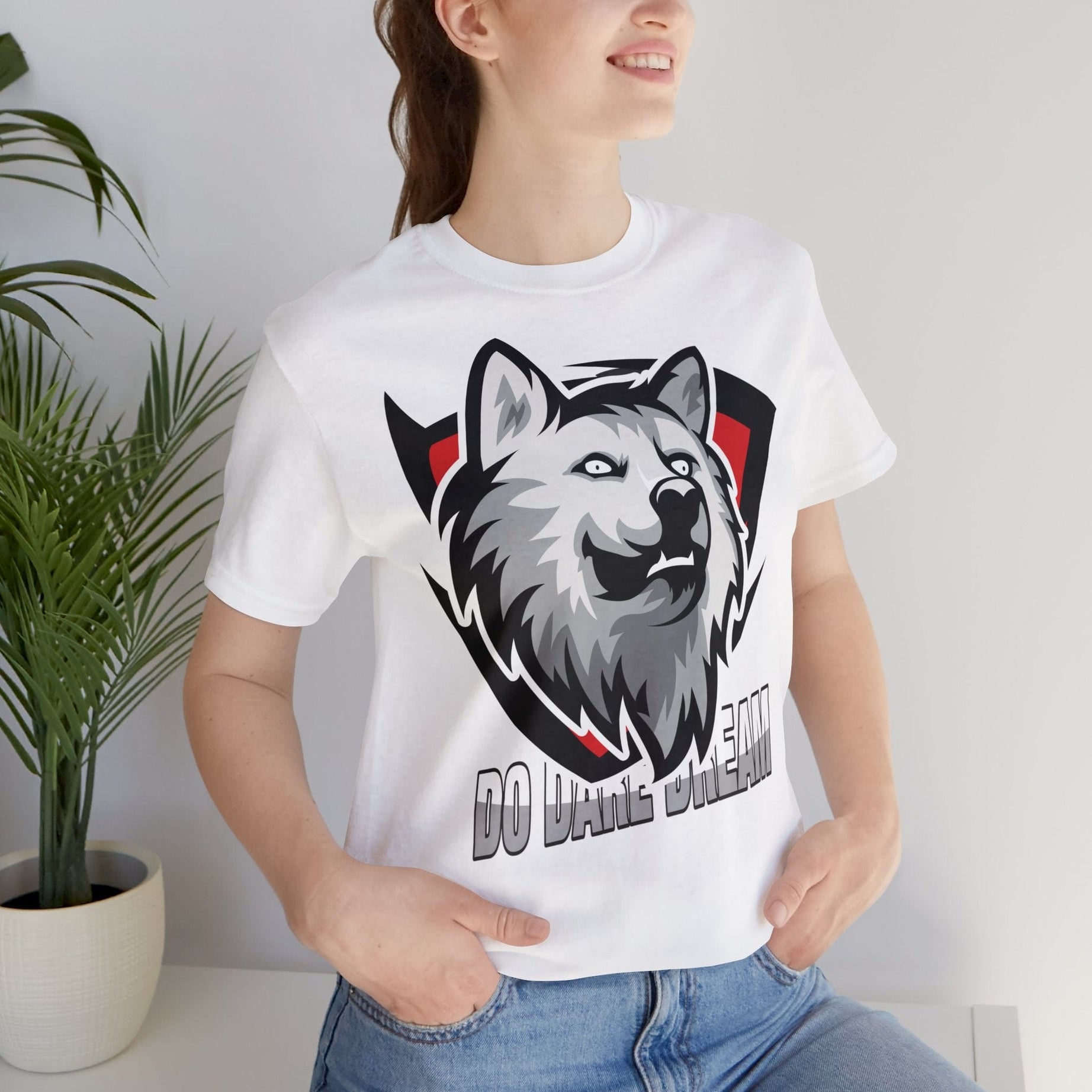 Printify T-Shirt White / S Stunning fearless fashion designed Unisex Jersey Short Sleeve Tee