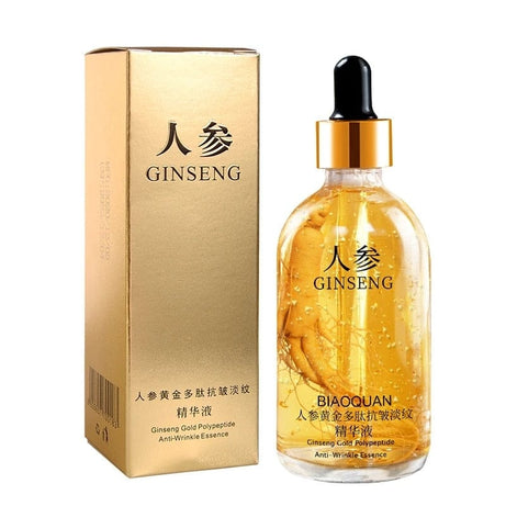 Sophie Store 100ml Gold Ginseng Face Essence Polypeptide Anti-wrinkle Lightning Moisturizing Niacinamide Facial Serum for Skin Care Products