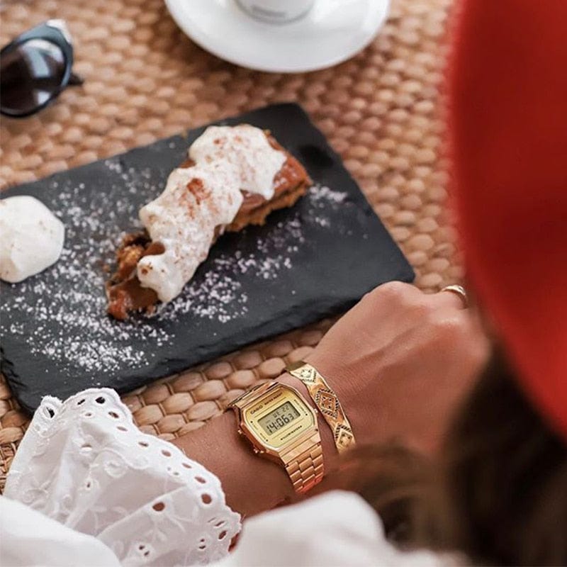 Sophie Store A168WEGM-9 Casio watch for women 7 years of electricity top brand lLED lighting stopwatch2021digital quartz Sport Watch relogio masculino