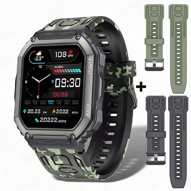 Sophie Store As shown 10 / Germany For Xiaomi Android Smart Watch Men Tactical Military Bluetooth Call Blood Pressure Waterproof 2022 Full Touch Smartwatch Outdoor