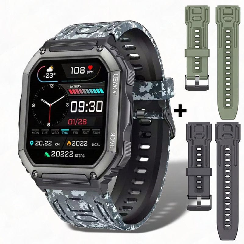 Sophie Store As shown 11 / Germany For Xiaomi Android Smart Watch Men Tactical Military Bluetooth Call Blood Pressure Waterproof 2022 Full Touch Smartwatch Outdoor