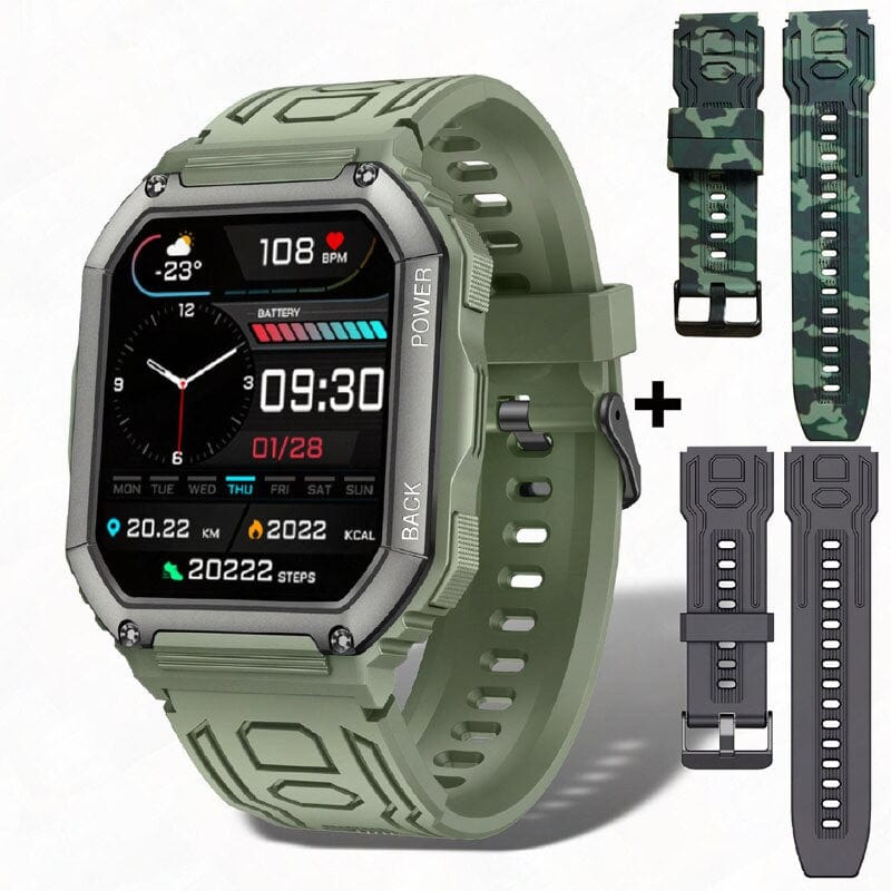 Sophie Store As shown 12 / Germany For Xiaomi Android Smart Watch Men Tactical Military Bluetooth Call Blood Pressure Waterproof 2022 Full Touch Smartwatch Outdoor