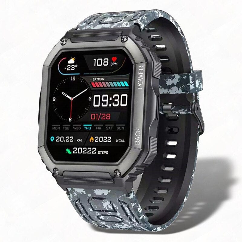 Sophie Store As shown 4 / Germany For Xiaomi Android Smart Watch Men Tactical Military Bluetooth Call Blood Pressure Waterproof 2022 Full Touch Smartwatch Outdoor