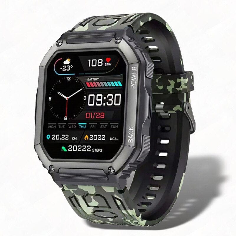 Sophie Store As shown 5 / Germany For Xiaomi Android Smart Watch Men Tactical Military Bluetooth Call Blood Pressure Waterproof 2022 Full Touch Smartwatch Outdoor