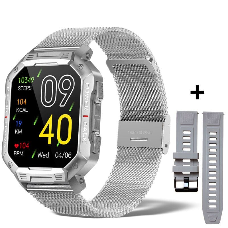 Sophie Store As shown 7 / Germany 2022 New Smart Watch Men Military For Android Mi Ios Blood Pressure Waterproof Watches Bluetooth Call Smartwatch Fitness Tracker