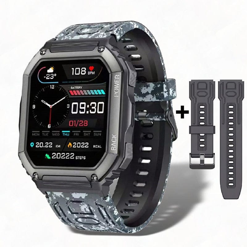 Sophie Store As shown 7 / Germany For Xiaomi Android Smart Watch Men Tactical Military Bluetooth Call Blood Pressure Waterproof 2022 Full Touch Smartwatch Outdoor