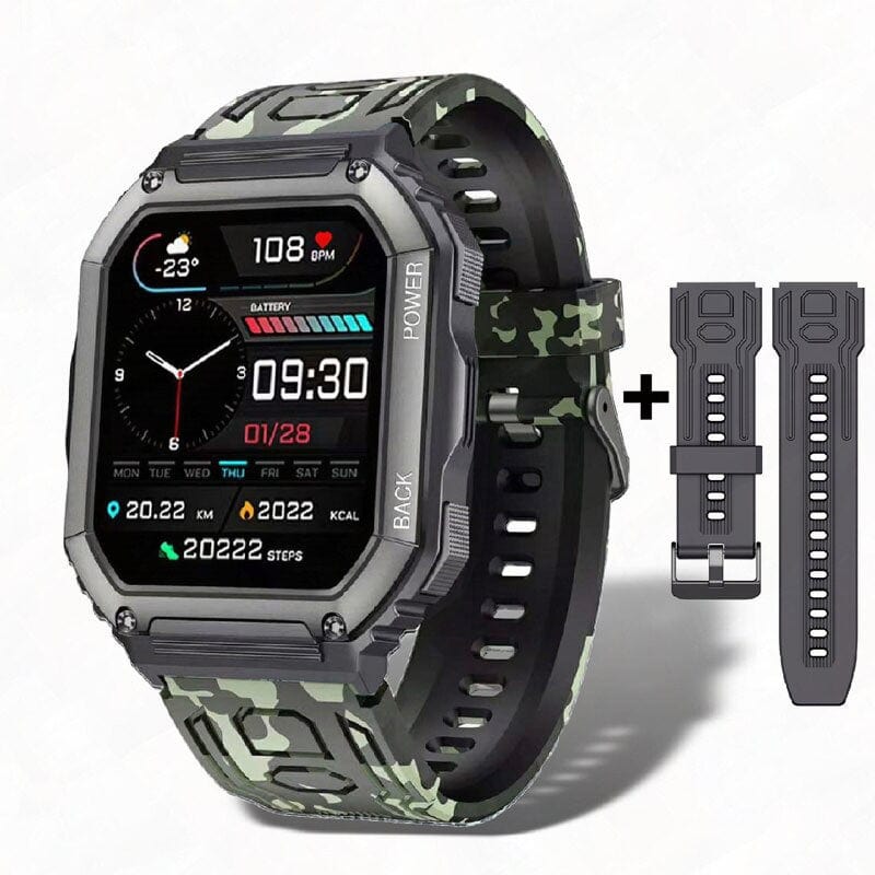 Sophie Store As shown 8 / Germany For Xiaomi Android Smart Watch Men Tactical Military Bluetooth Call Blood Pressure Waterproof 2022 Full Touch Smartwatch Outdoor