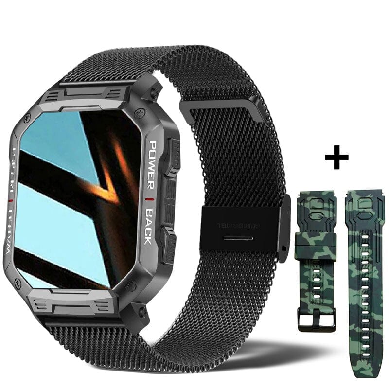 Sophie Store As shown 9 / Germany 2022 New Smart Watch Men Military For Android Mi Ios Blood Pressure Waterproof Watches Bluetooth Call Smartwatch Fitness Tracker