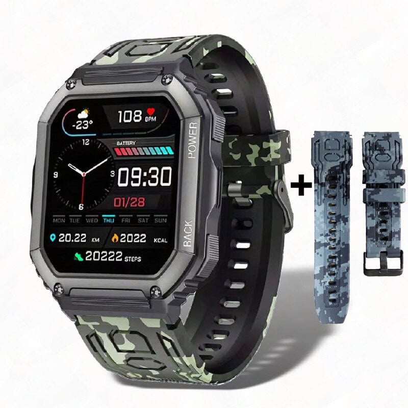 Sophie Store As shown 9 / Germany For Xiaomi Android Smart Watch Men Tactical Military Bluetooth Call Blood Pressure Waterproof 2022 Full Touch Smartwatch Outdoor