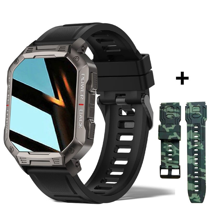 Sophie Store Black add Camo 1 / China 1.83'' Full Touch Smart Watch Men Military For Android Xiaomi Blood Pressure Oxygen Sports Watch Bluetooth Call Smartwatch 2023