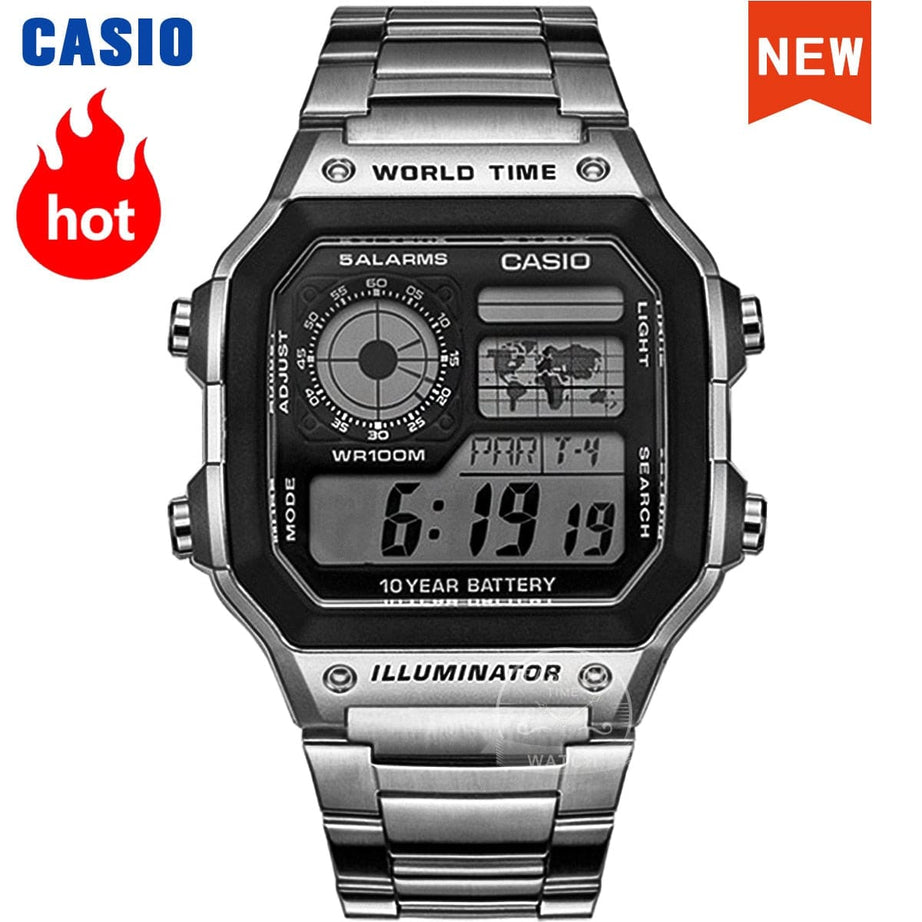 Sophie Store Casio watch Explosion watch men set luxury LED military digital watch sport quartz men watch relogio masculinoAE-1200WHD-1A