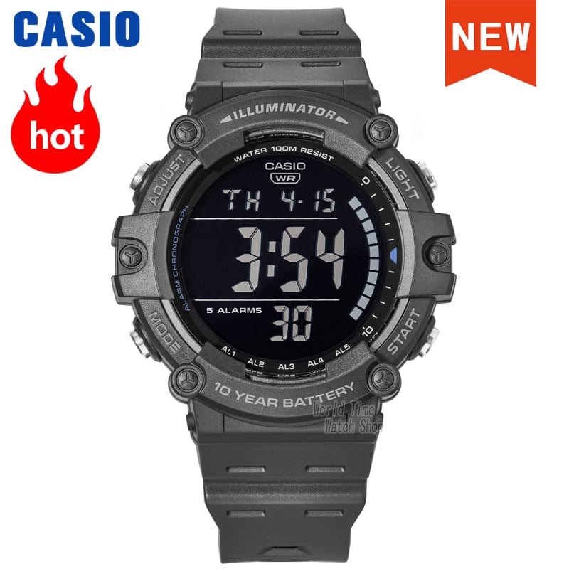 Sophie Store Casio watch men top set 100m Waterproof digital sport quartz Ten years of electricity military watch men relogio AE-1500WH-8B