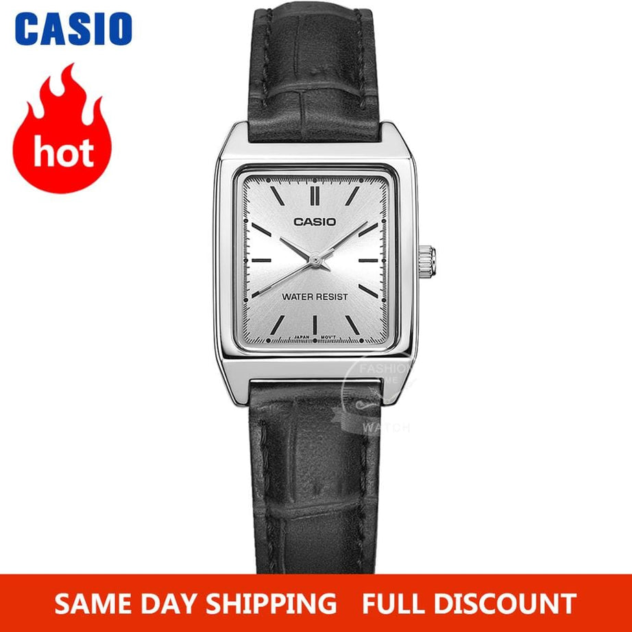 Sophie Store Casio Watch women Luxury Brand Analog Leather Square dial  Women's Wrist Watch Female Quartz Clock Relogio Mulher LTP-V007