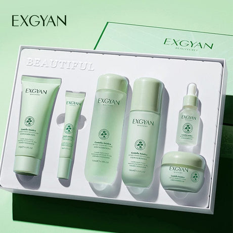 Sophie Store Centella Asiatica Polypeptide Skin Care Set Aloe Moisturizing Oil-controlling Face Serum Cream Lotion Set Ascorbic Acid Essence