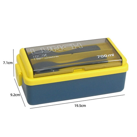 Sophie Store Double Layer Portable Lunch Box For Kids With Fork and Spoon Microwave Bento Boxes Dinnerware Set Food Storage Container