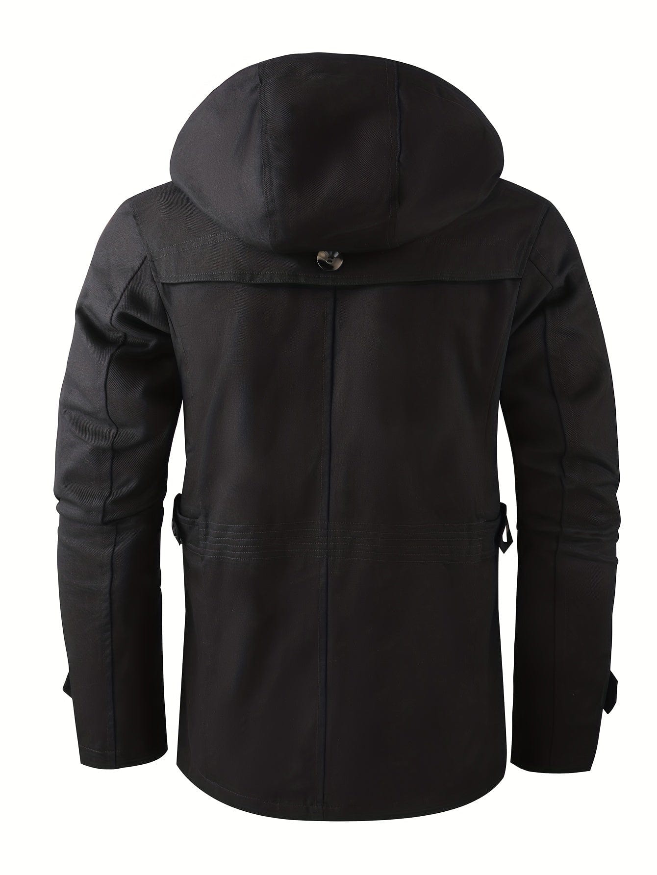 Sophie Store Elevate Your Business Wardrobe: Men's Warm and Thick Mid-Length Windbreaker Jacket for Fall and Winter