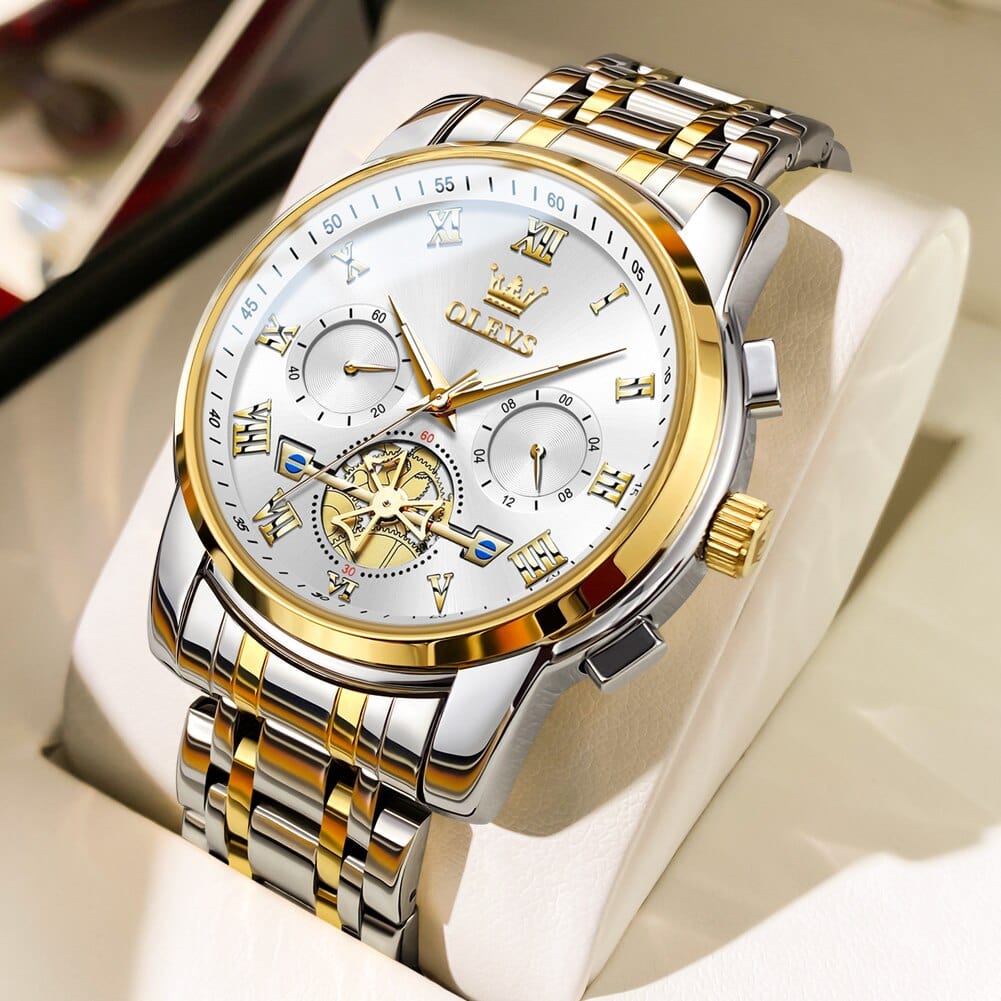 Sophie Store gold white / China OLEVS Men‘s Watches 2859 Dropshipping Vip Link