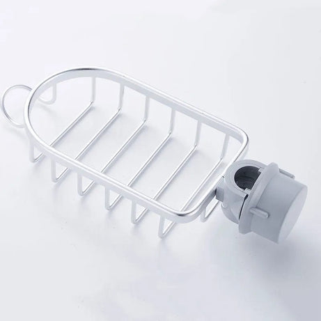 Sophie Store Kitchen Space Aluminum Sink Drain Rack Sponge Storage Faucet Holder Soap Drainer Shelf Basket Organizer Bathroom Accessories