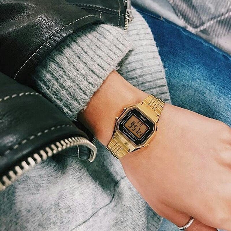 Sophie Store LA680WGA-1D Casio watch for women 7 years of electricity top brand lLED lighting stopwatch2021digital quartz Sport Watch relogio masculino