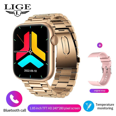 Sophie Store LIGE 2022 Bluetooth call Smart Watch Women Female Menstrual Cycle Bracelet Temperature check Watches Flashlight Smartwatch Men