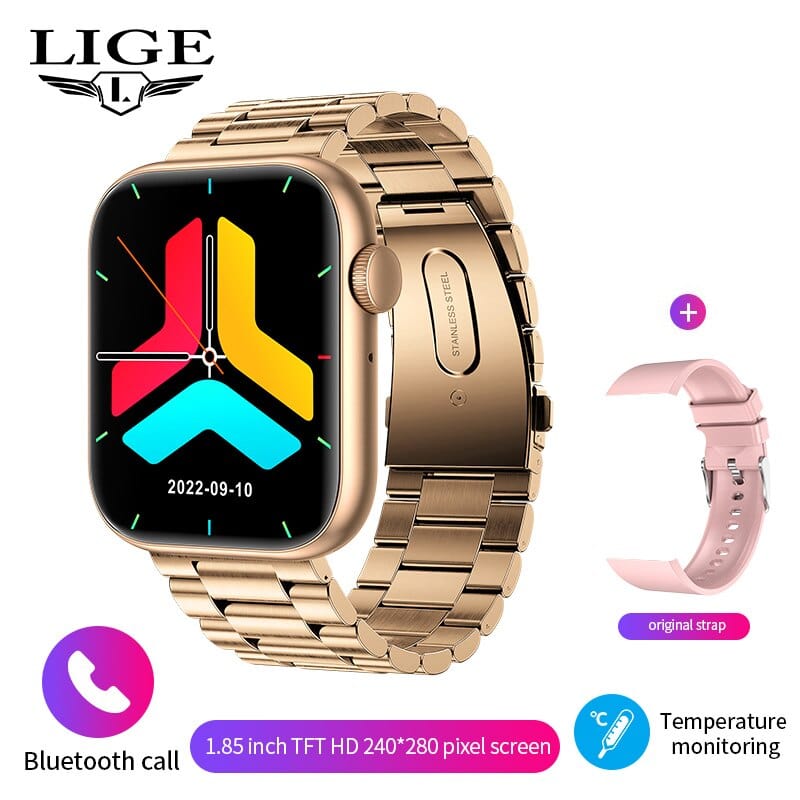 Sophie Store LIGE 2022 Bluetooth call Smart Watch Women Female Menstrual Cycle Bracelet Temperature check Watches Flashlight Smartwatch Men