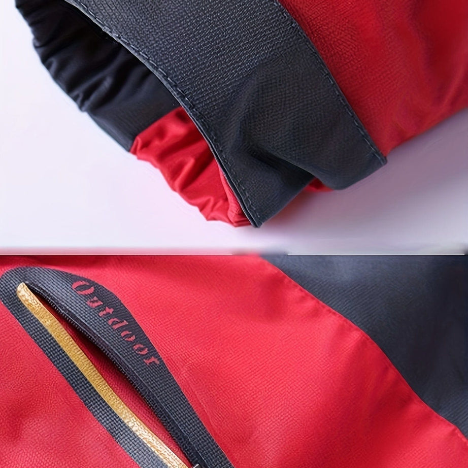 Sophie Store Men's Casual Hooded Jacket With Pocket, Zip Up Waterproof Thickened Warm Active Casual Comfy Trendy Coat For Outdoor Hiking