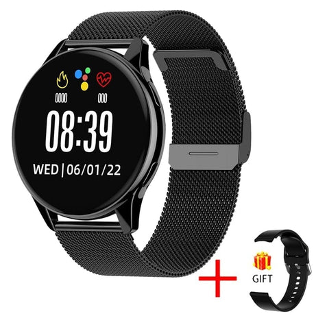 Sophie Store Mesh belt black LIGE Men Smart Watch Women Heart Rate Blood Pressure Monitoring Bluetooth Call Smart Watches Men IP67 Waterproof Men Smartwatch