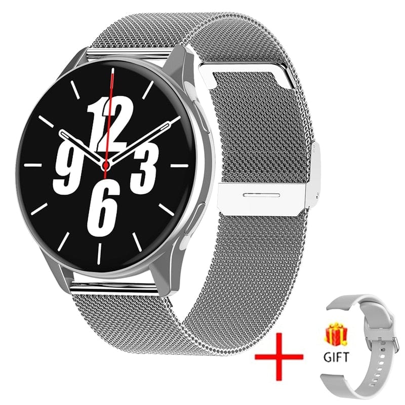 Sophie Store Mesh belt silver LIGE Men Smart Watch Women Heart Rate Blood Pressure Monitoring Bluetooth Call Smart Watches Men IP67 Waterproof Men Smartwatch