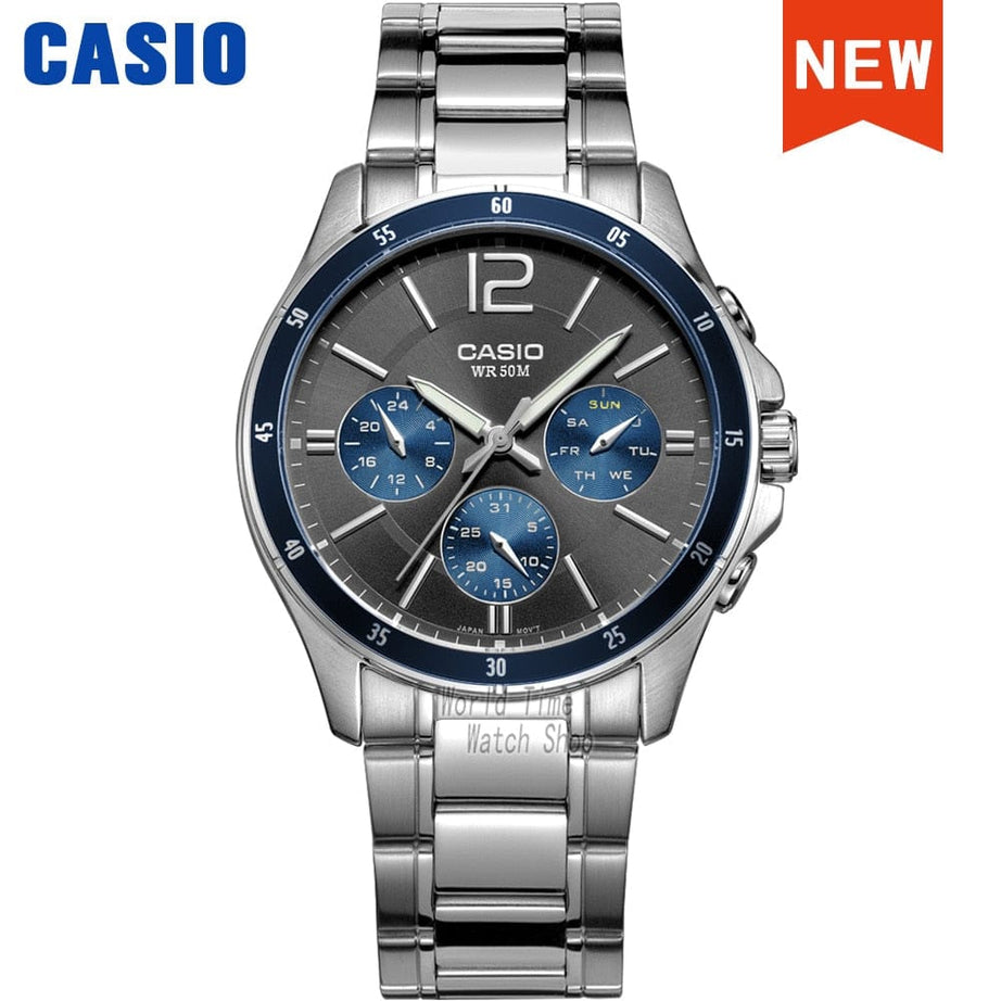 Sophie Store MTP-1374D-2A Casio watch wrist watch men top brand luxury set quartz watche 50m Waterproof men watch Sport military Watch relogio masculino