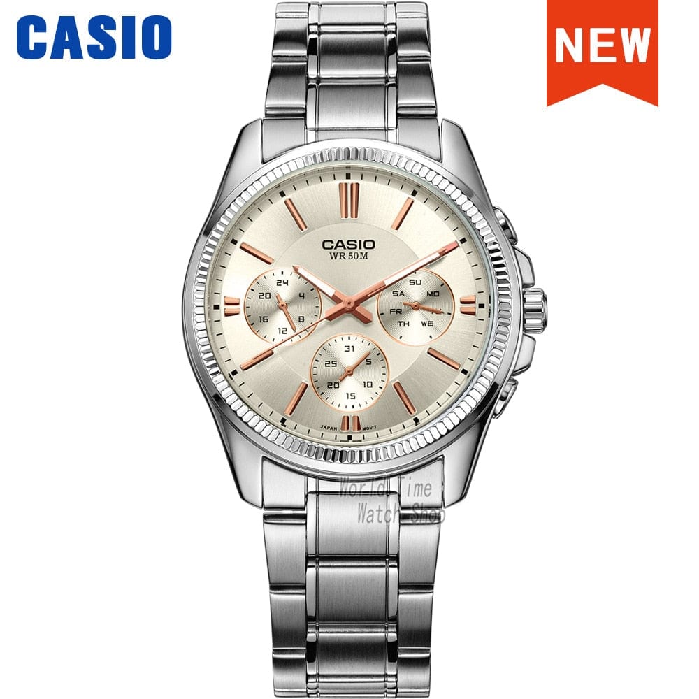 Sophie Store MTP-1375D-7A2 Casio watch wrist watch men top brand luxury set quartz watche 50m Waterproof men watch Sport military Watch relogio masculino