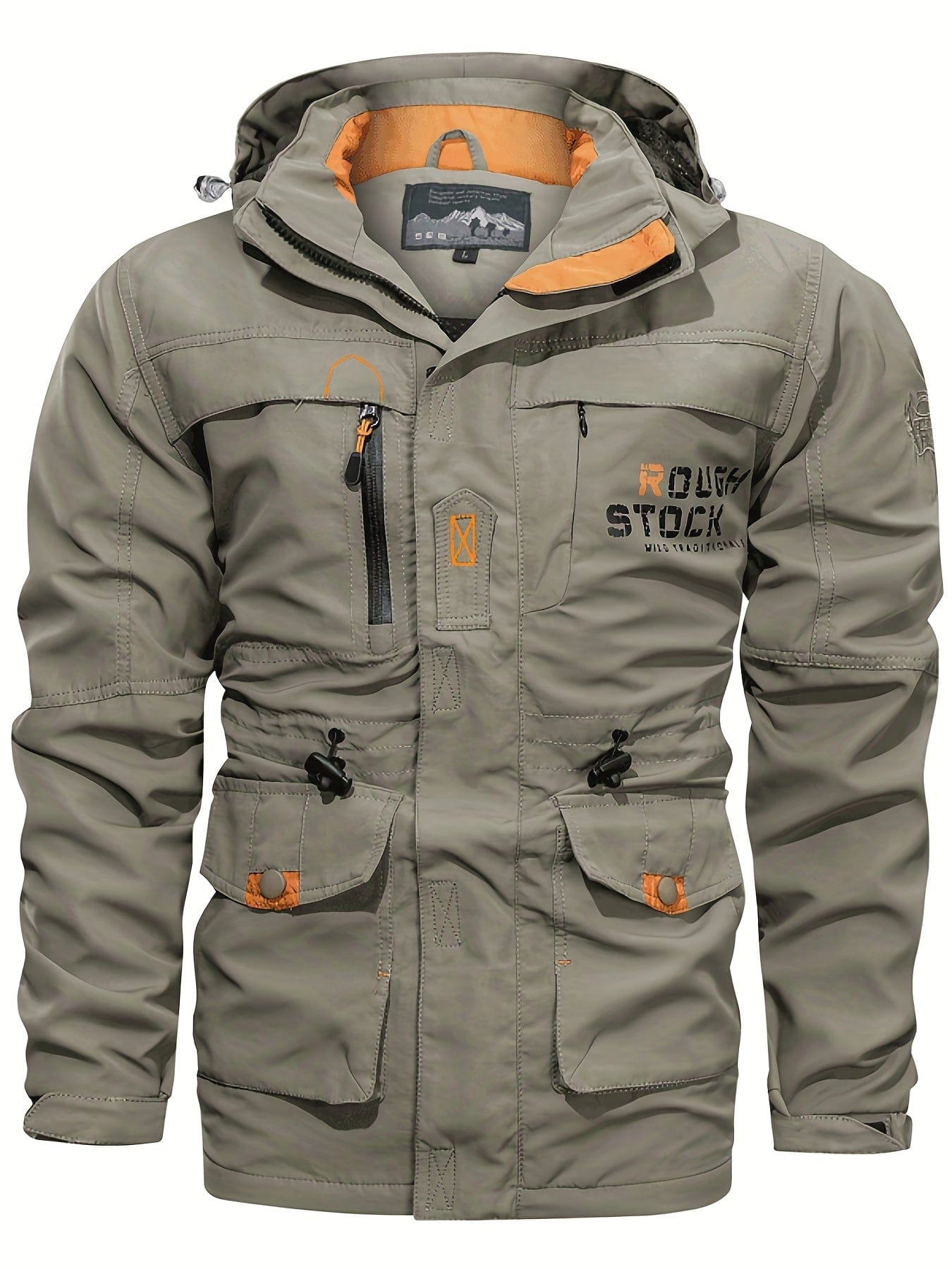 Sophie Store Ready for Adventure: Men's Multi Pocket Hooded Windbreaker Jacket, Ideal for Fall and Winter Outdoor Activities