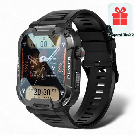 Sophie Store Rugged Military Smart Watch Men For Xiaomi Android Ios Ftiness Watches Ip68 Waterproof 1.85'' Bluetooth Call Smartwatch 2023 New