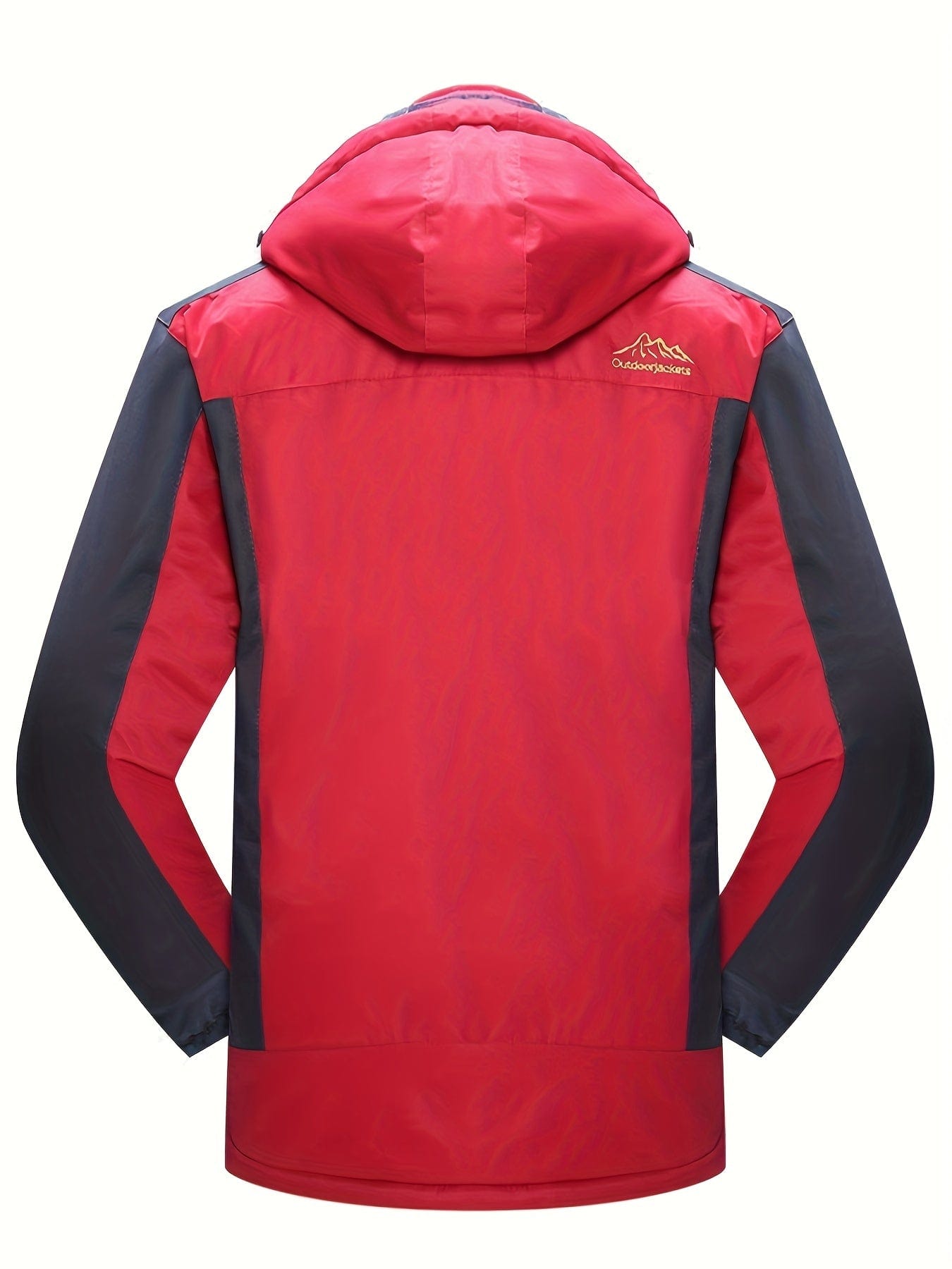 Sophie Store Stay Cozy and Stylish Outdoors: Men's Hooded Waterproof Jacket with Pockets, Perfect for Hiking and Outdoor Adventures