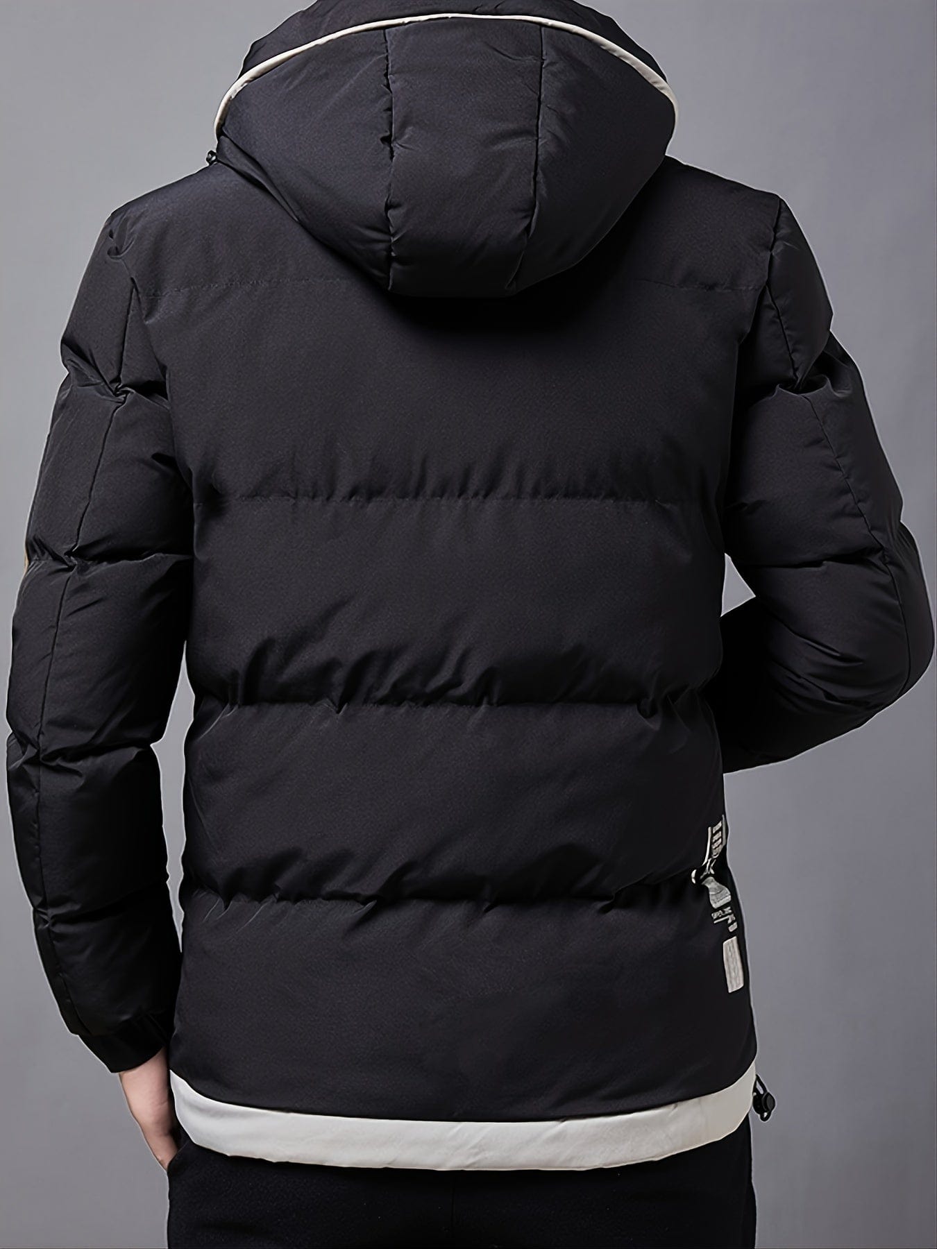 Sophie Store Stay Stylish and Warm: Men's Casual Loose Fit Cotton Hooded Jacket with Fleece Lining, a Perfect Gift Choice