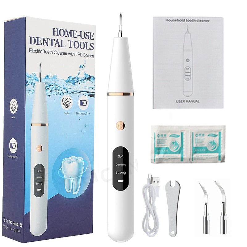 Sophie Store Ultrasonic Dental Scaler For Teeth Tartar Stain Tooth Calculus Remover Electric Sonic Teeth Plaque Cleaner Dental Stone Removal