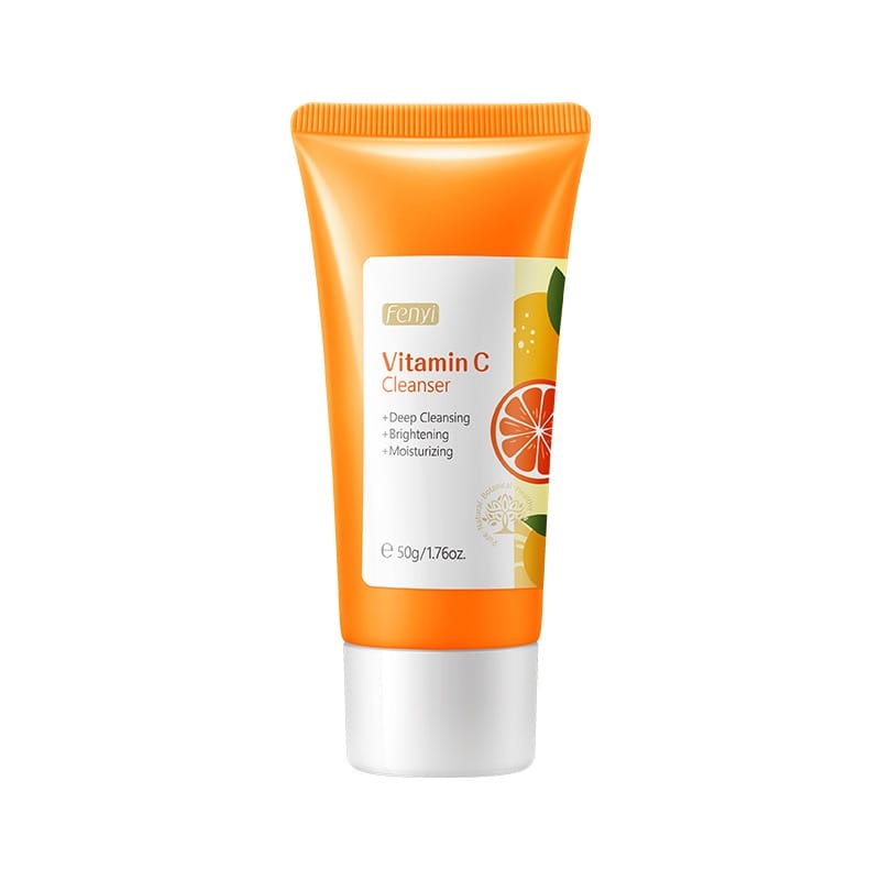 Sophie Store Vitamin C Vitamin C Facial Cleanser Skin Cleansing Moisturizing Anti Acne Blackhead Remove Skincare Face Wash Foam Face Cleanser Skin Care