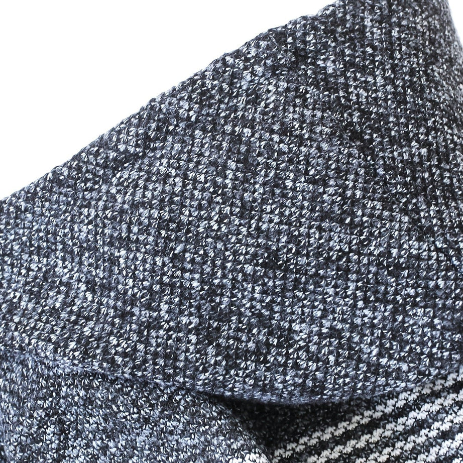 Sophie Store Warm Fleece Hooded Jacket, Men's Casual Stretch Knit Cardigan Winter Jacket