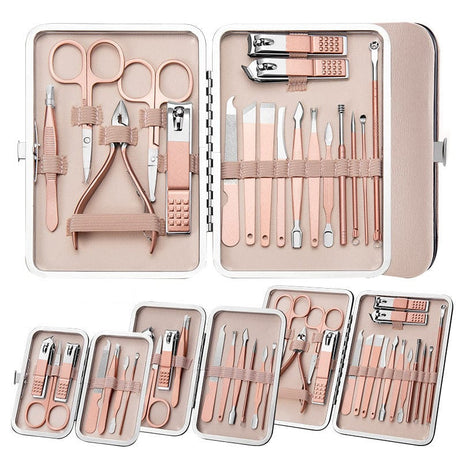 The Sophie Store Home Sec Professional Scissors Nail Clippers Set Ear Spoon Dead Skin Pliers Nail Cutting Pliers Pedicure Knife Nail Groove Trimmers