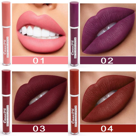The Sophie Store womens Photo Color Women's Non-stick Cup Waterproof Matte Lipstick