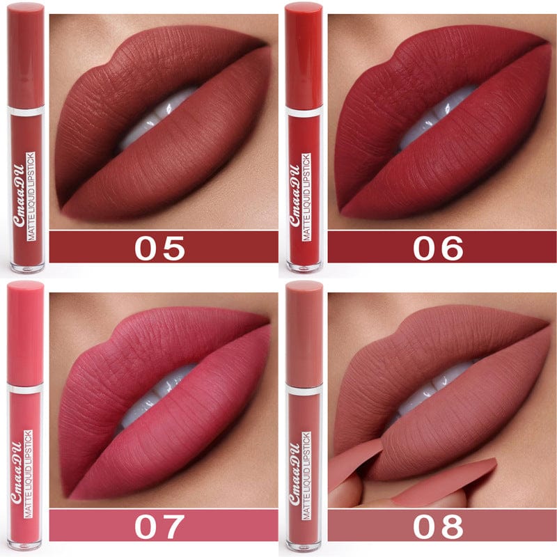 The Sophie Store womens Photo Color Women's Non-stick Cup Waterproof Matte Lipstick