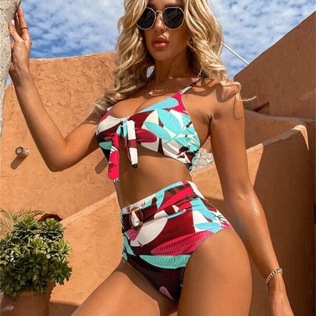 Trade Castle Summer items Women's Fashion Popular Print Three Piece Swimwear