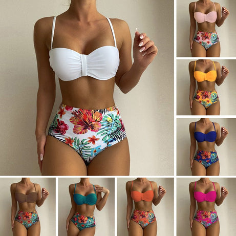 Trade Castle Summer items Women's Floral Print Spaghetti Strap Bikini Bathing Suit 2 Piece Swimsuits