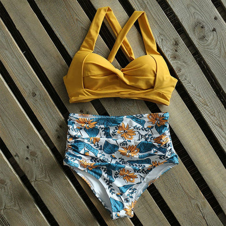 Trade Castle Summer items Yellow / 2XL Swimwear Beach Wear Swimsuit Women Bikini