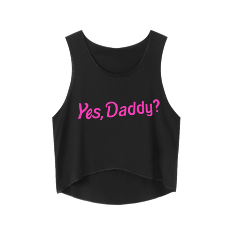 Trade Castle Summer items Yes Daddy Crop Tops Letters Printing Women Sleeveless Tanks Summer Funny Short Cute Tops For Girls