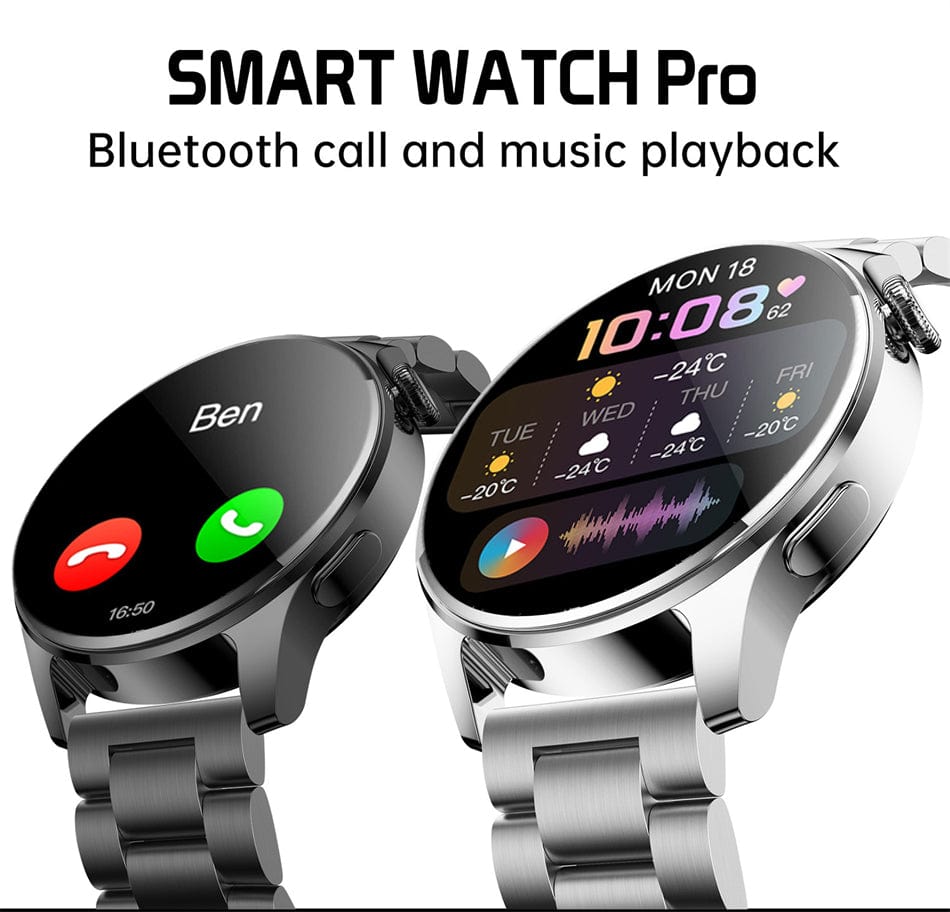 Trade Castle LIGE New Bluetooth Call Smart Watch Men Full Touch Sport Fitness Watches, Waterproof Heart Rate Steel Band Smartwatch Android iOS