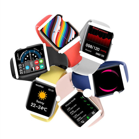 Trade Castle mens Wireless Charging Call Sports Heart Rate Smart Watch W37PRO