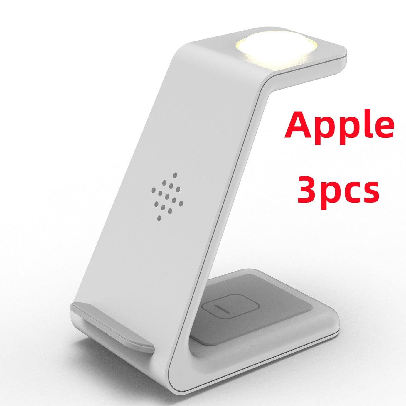Trade Castle Mobile 3PCS White / Apple 3 In 1 Fast Charging Station Wireless Charger Stand Wireless Quick Charge Dock For Phone Holder