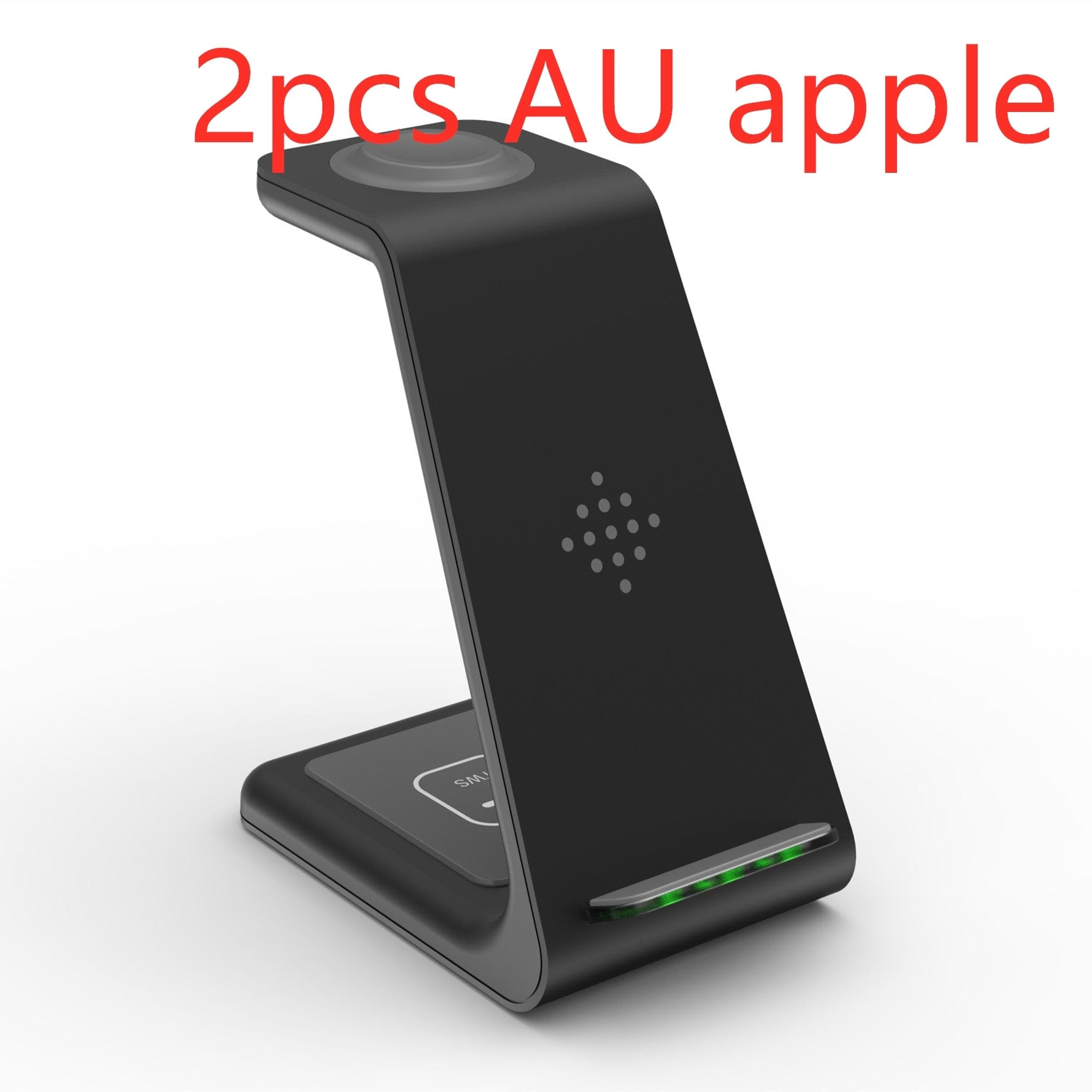 Trade Castle Mobile Black 2pcs / Apple AUplug 3 In 1 Fast Charging Station Wireless Charger Stand Wireless Quick Charge Dock For Phone Holder