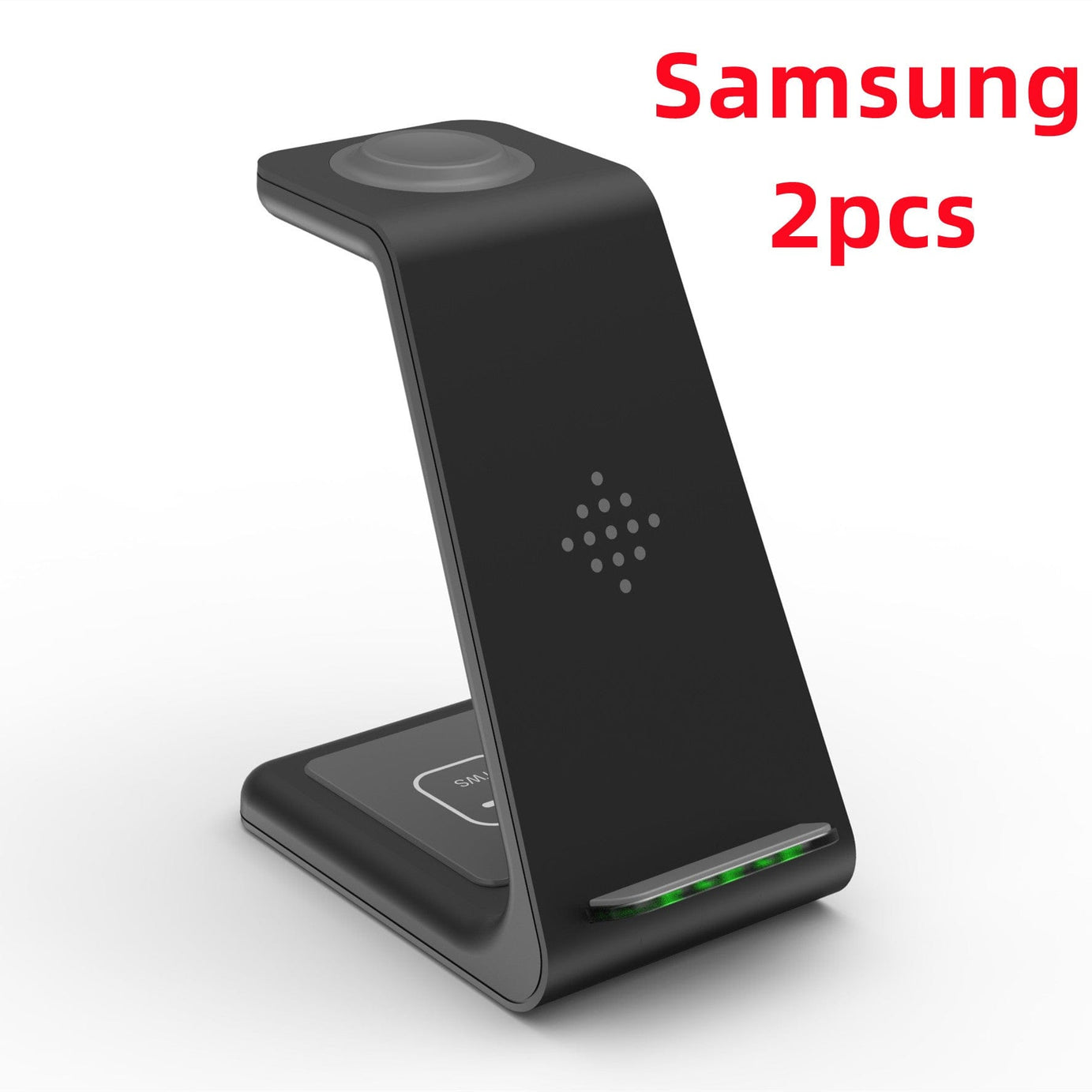 Trade Castle Mobile Black / Samsung2pc 3 In 1 Fast Charging Station Wireless Charger Stand Wireless Quick Charge Dock For Phone Holder